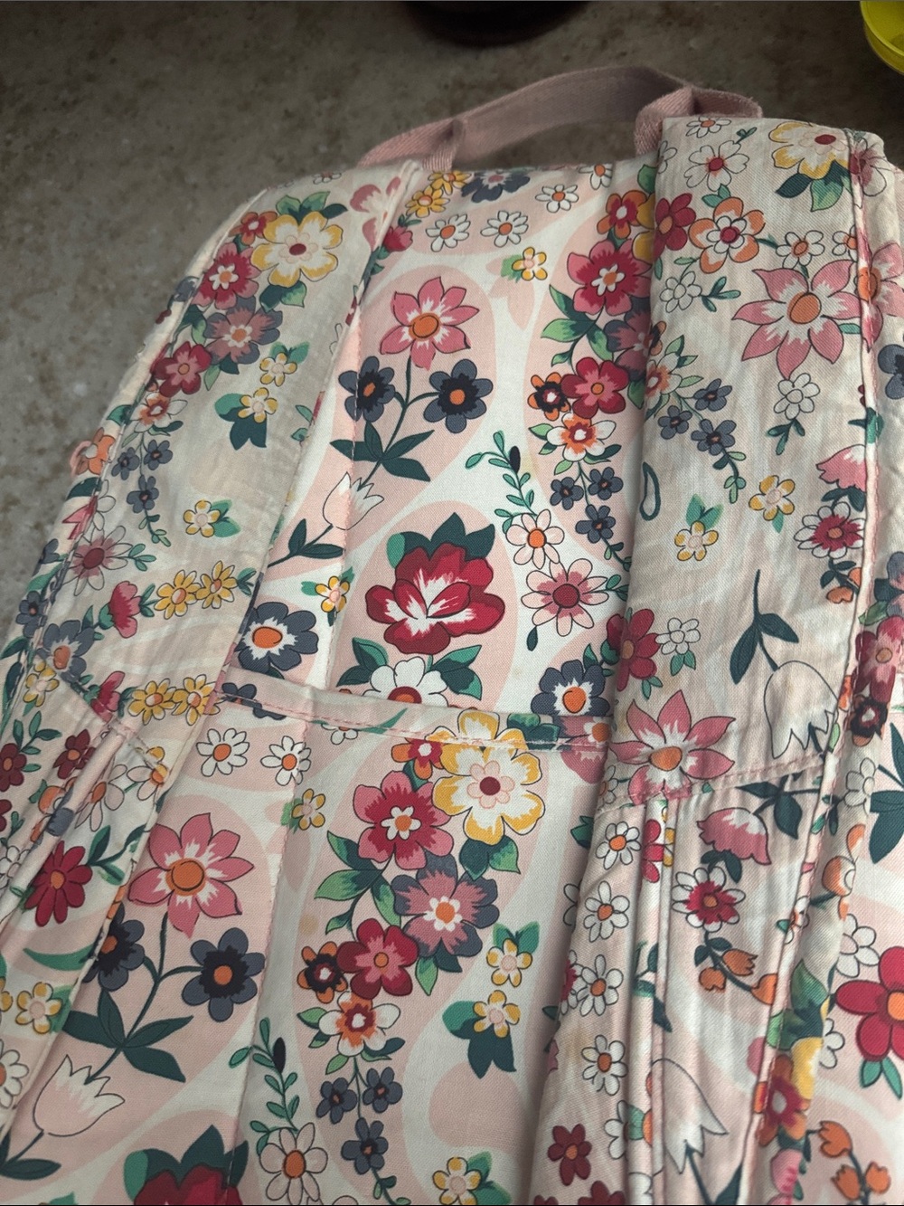 Vera Bradley Quilted Floral Backpack in Pink Multicolor - Picture 10 of 12